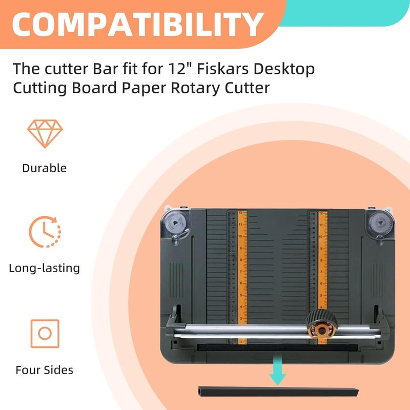 PROSOCOOL 95827097 Rotary Cut Bar Replacement for Fiskars 45mm Desktop Cutting Board Paper Rotary Cutter，Ideal for Libraries，Printing Shops and Offices - Image 3